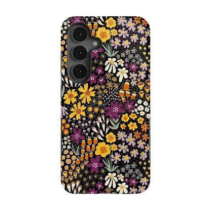 Falling for You | Plum Floral Samsung Case Samsung Case Casetry Bold Flex + MagSafe® Galaxy S25