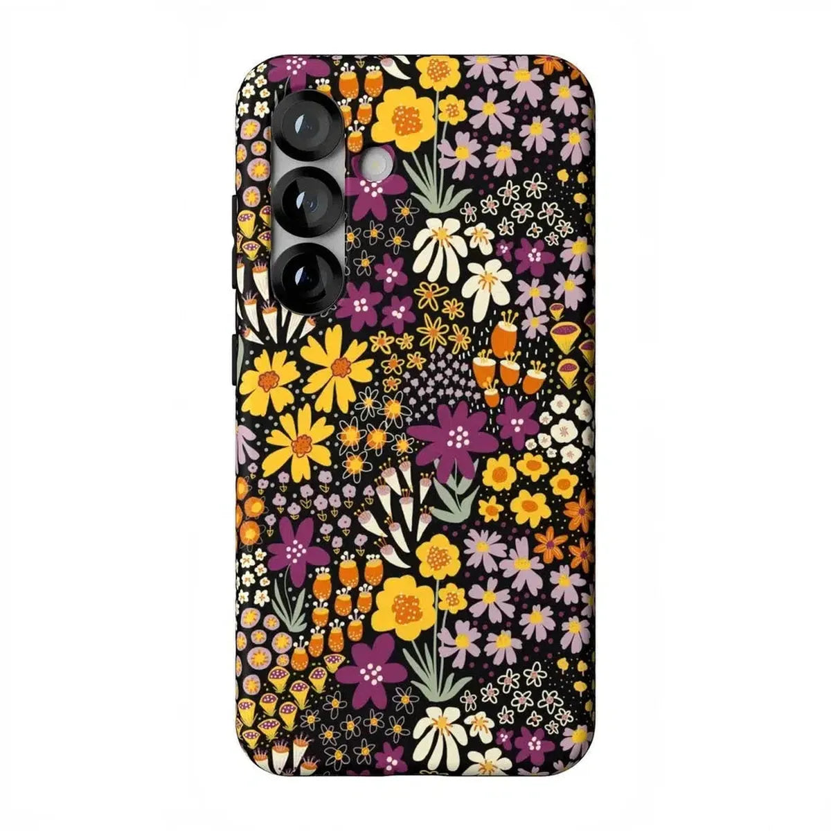 Falling for You | Plum Floral Samsung Case Samsung Case Casetry Essential + MagSafe® Galaxy S25