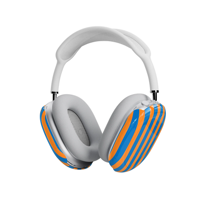 Go New York | Blue & Orange Stripes AirPods Max Case