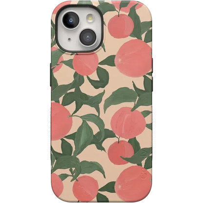 Feeling Peachy | Blush Vines Case iPhone Case get.casely Bold + MagSafe® iPhone 15 Plus