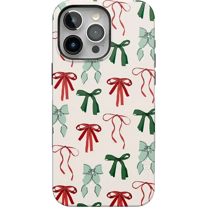 Festive Girlie | Holiday Bows Case Phone Case Casetry Bold Flex + MagSafe® iPhone 15 Pro Max
