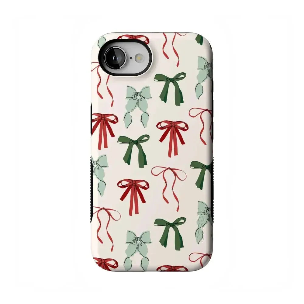 Festive Girlie | Holiday Bows Case Phone Case Casetry Bold Flex + MagSafe® iPhone 16e