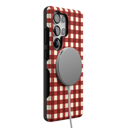 Checked Twice | Red Plaid Case