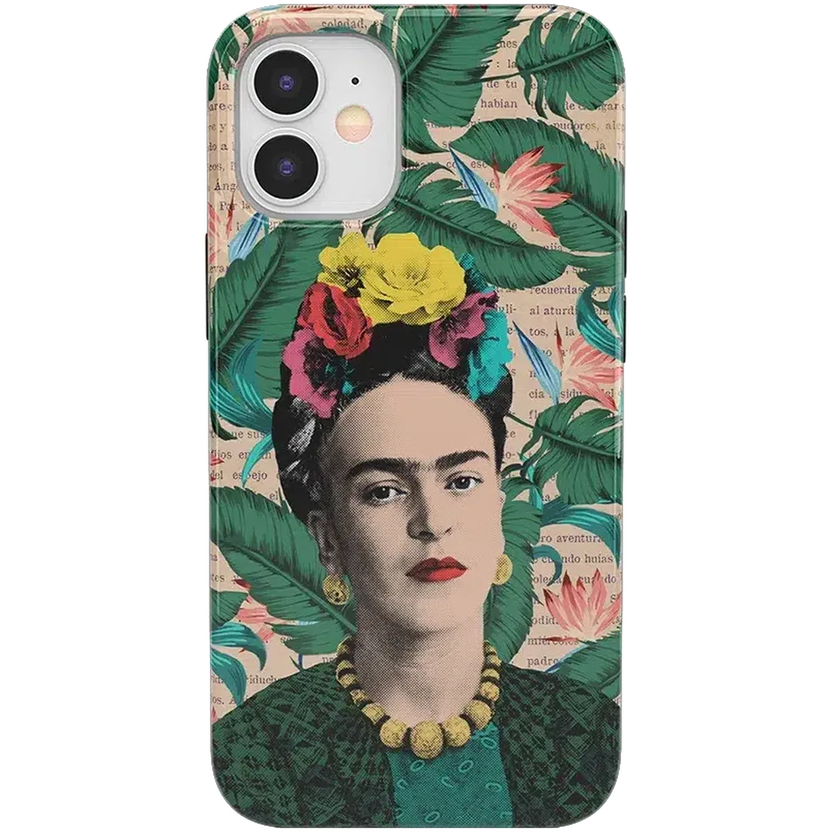 Find Your Muse | Frida Kahlo Portrait Floral Case iPhone Case get.casely Classic iPhone 12