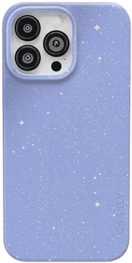 First Light | Periwinkle Pastel Shimmer Case iPhone Case get.casely Classic + MagSafe® iPhone 14 Pro Max