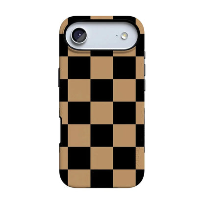 Fit Check | Black & Brown Checkerboard Case iPhone Case get.casely Bold Flex + MagSafe® iPhone 17 Air