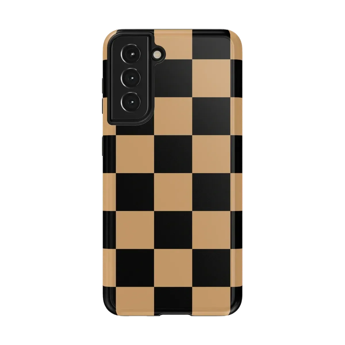 Fit Check | Black & Brown Checkerboard Case iPhone Case get.casely Essential Galaxy S21