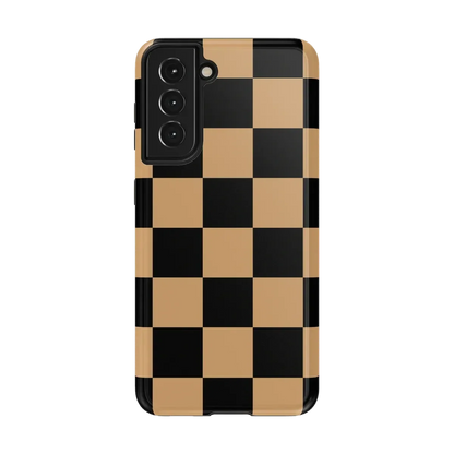 Fit Check | Black & Brown Checkerboard Case iPhone Case get.casely Essential Galaxy S21