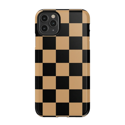 Fit Check | Black & Brown Checkerboard Case iPhone Case get.casely Essential iPhone 11 Pro Max