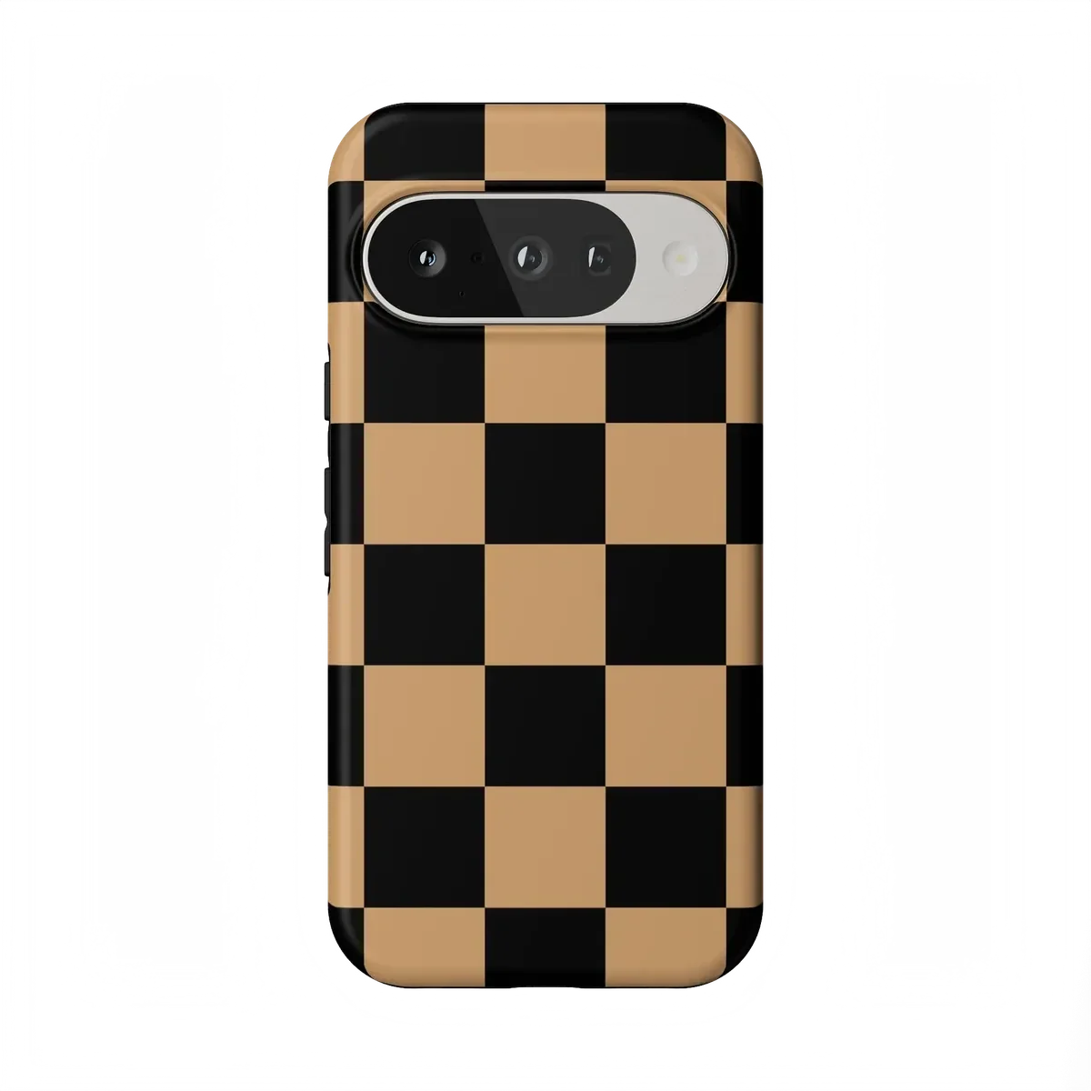 Fit Check | Black & Brown Checkerboard Case iPhone Case get.casely Essential + MagSafe® Google Pixel 10