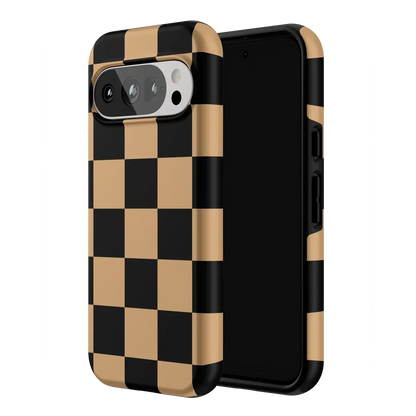 Fit Check | Black & Brown Checkerboard Case iPhone Case get.casely
