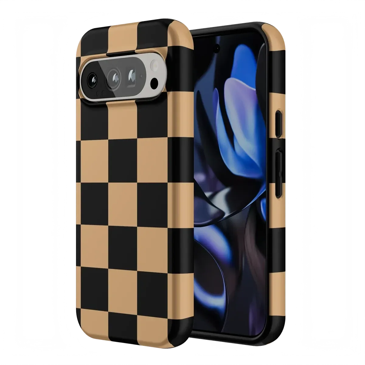 Fit Check | Black & Brown Checkerboard Case iPhone Case get.casely