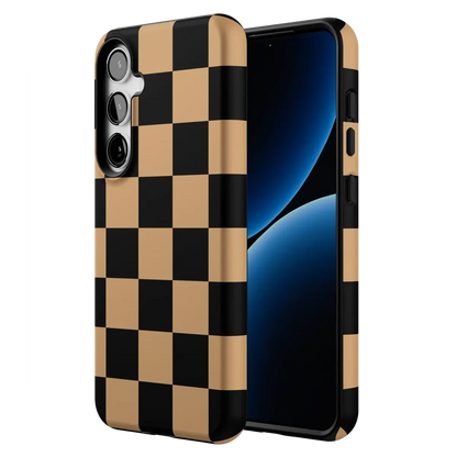 Fit Check | Black & Brown Checkerboard Case iPhone Case get.casely