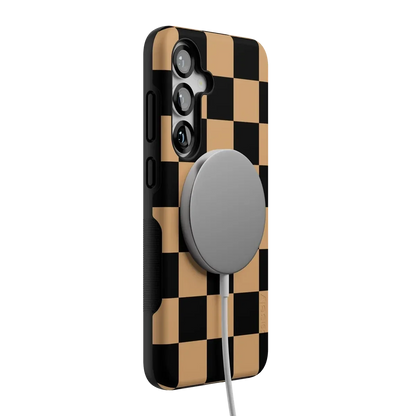 Fit Check | Black & Brown Checkerboard Case iPhone Case get.casely