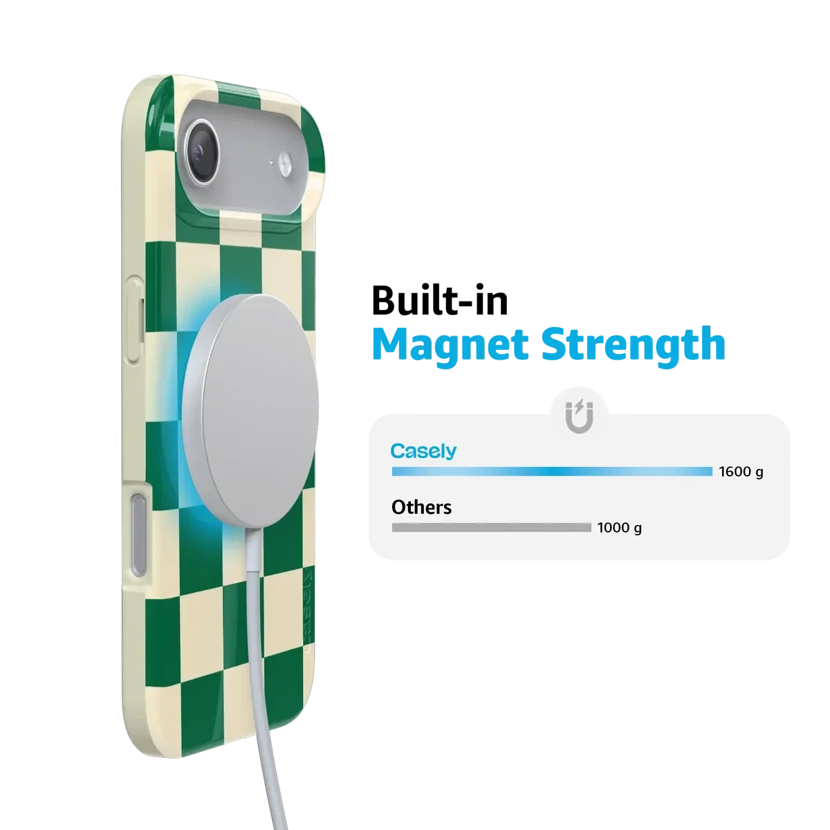 Fit Check | Green Checkerboard Case iPhone Case get.casely