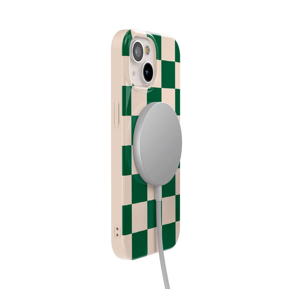 Fit Check | Green Checkerboard Case iPhone Case get.casely