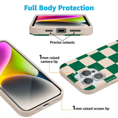 Fit Check | Green Checkerboard Case iPhone Case get.casely