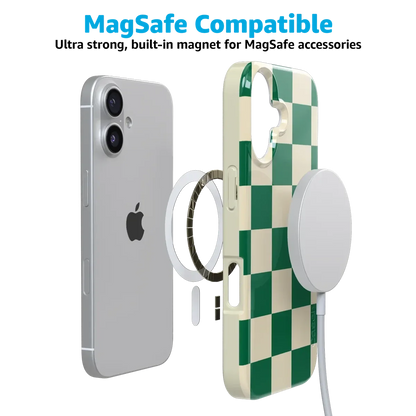 Fit Check | Green Checkerboard Case iPhone Case get.casely