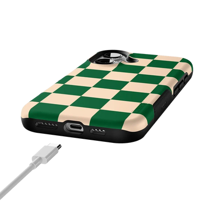 Fit Check | Green Checkerboard Case iPhone Case get.casely