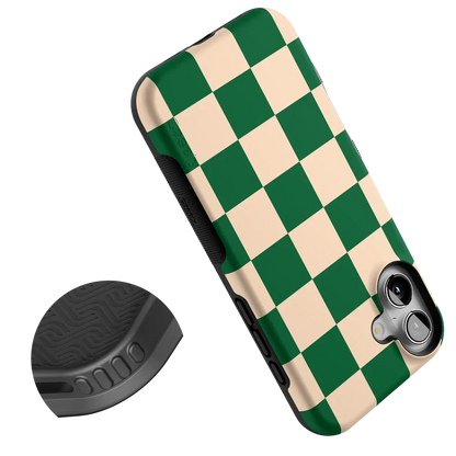Fit Check | Green Checkerboard Case iPhone Case get.casely