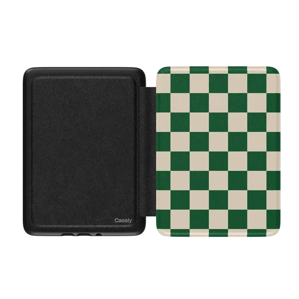 Fit Check | Green Checkerboard Kindle Case Kindle Case get.casely