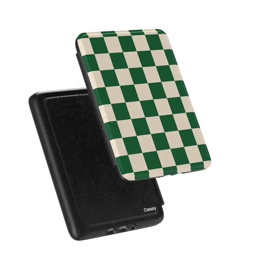 Fit Check | Green Checkerboard Kindle Case Kindle Case get.casely