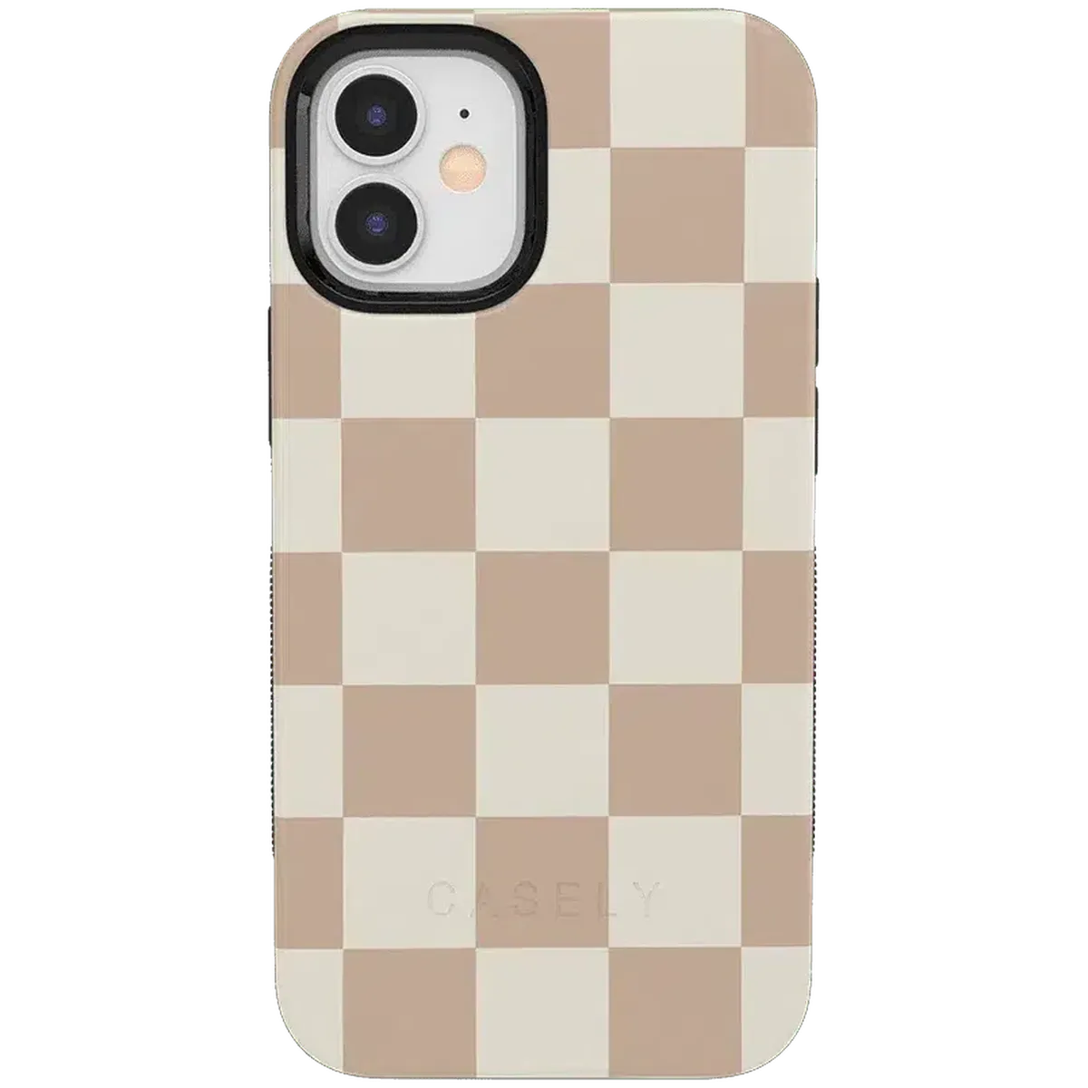 Fit Check | Neutral Checkerboard Case iPhone Case get.casely Bold + MagSafe® iPhone 12