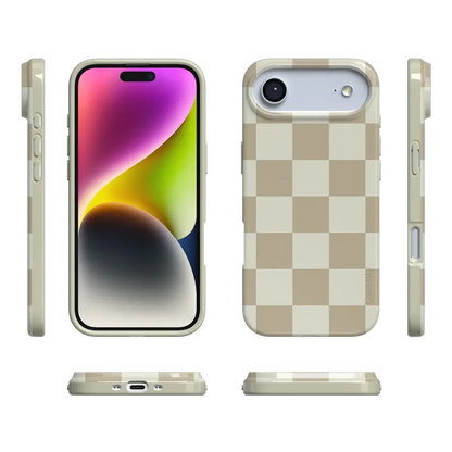 Fit Check | Neutral Checkerboard Case iPhone Case get.casely