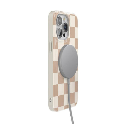 Fit Check | Neutral Checkerboard Case iPhone Case get.casely