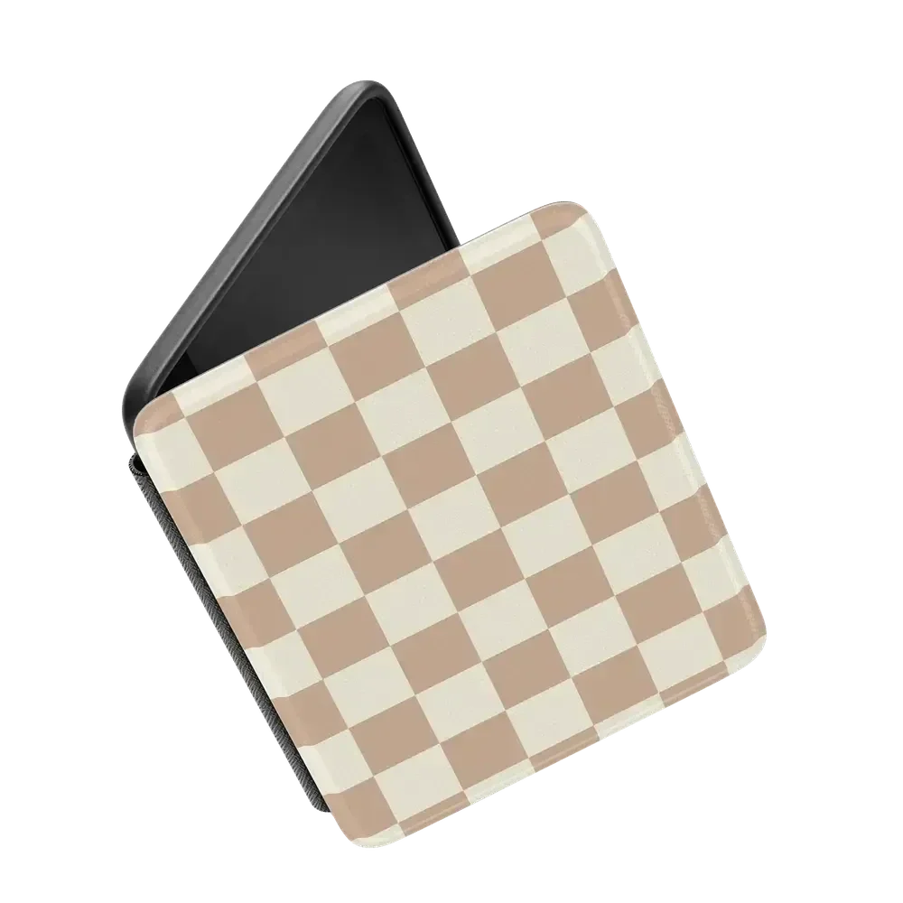 Fit Check | Neutral Checkerboard Kindle Case Kindle Case get.casely