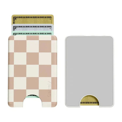 Fit Check | Neutral Checkerboard MagWallet MagWallet get.casely