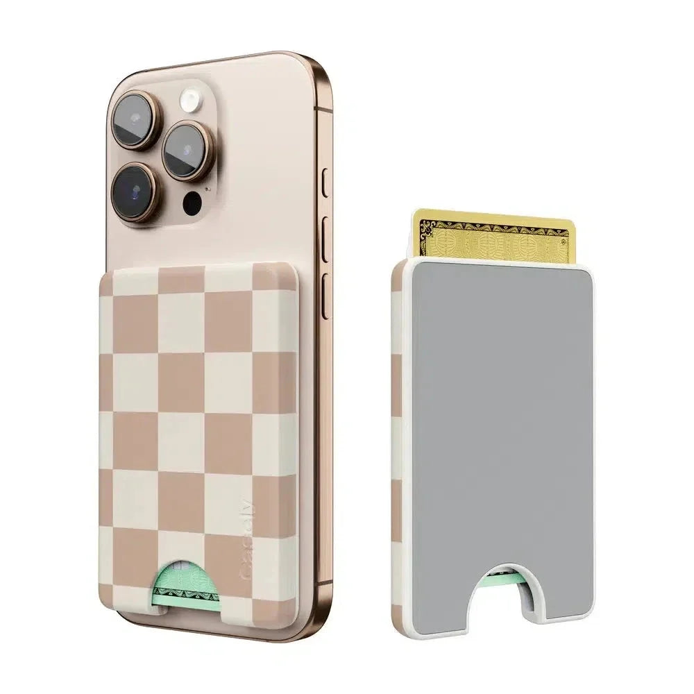 Fit Check | Neutral Checkerboard MagWallet MagWallet get.casely