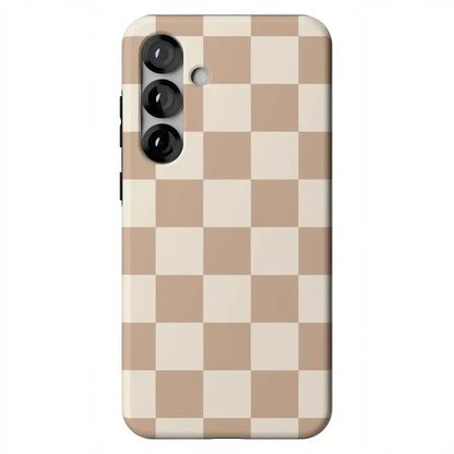 Fit Check | Neutral Checkerboard Samsung Case Samsung Case Casetry Essential + MagSafe® Galaxy S25 Plus