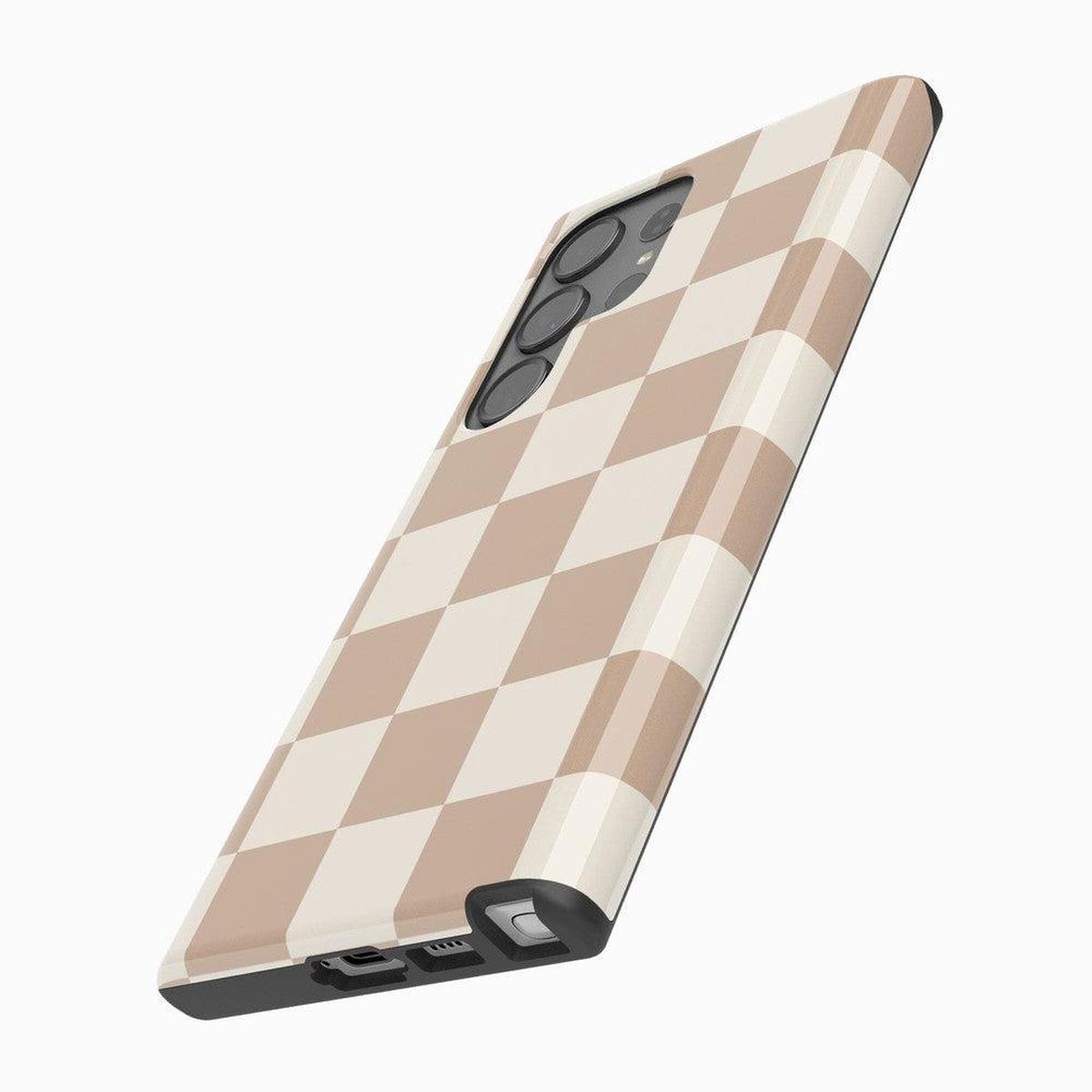 Fit Check | Neutral Checkerboard Samsung Case Samsung Case Casetry