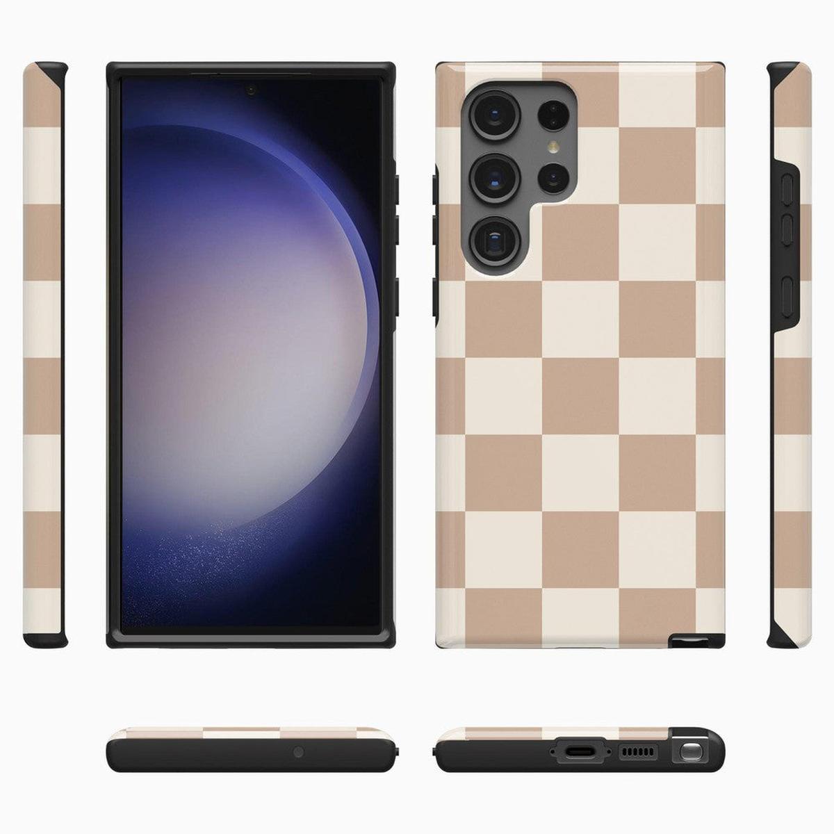 Fit Check | Neutral Checkerboard Samsung Case Samsung Case Casetry
