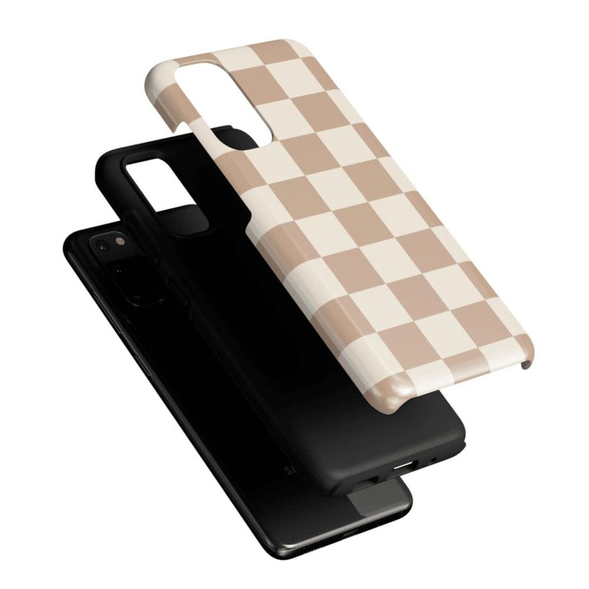 Fit Check | Neutral Checkerboard Samsung Case Samsung Case Casetry
