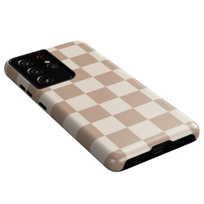 Fit Check | Neutral Checkerboard Samsung Case Samsung Case Casetry