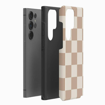 Fit Check | Neutral Checkerboard Samsung Case Samsung Case Casetry