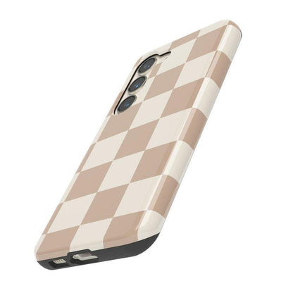 Fit Check | Neutral Checkerboard Samsung Case Samsung Case Casetry