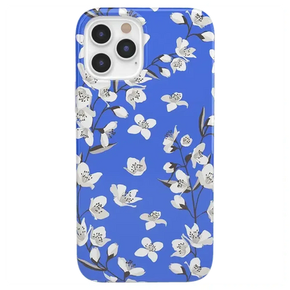 Floral Forest | Blue Cherry Blossom Floral Case iPhone Case get.casely Classic iPhone 12 Pro Max