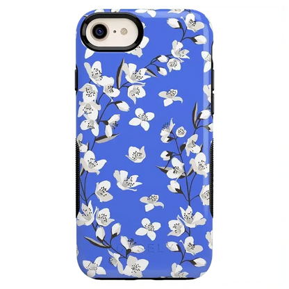 Floral Forest | Blue Cherry Blossom Floral Case iPhone Case get.casely