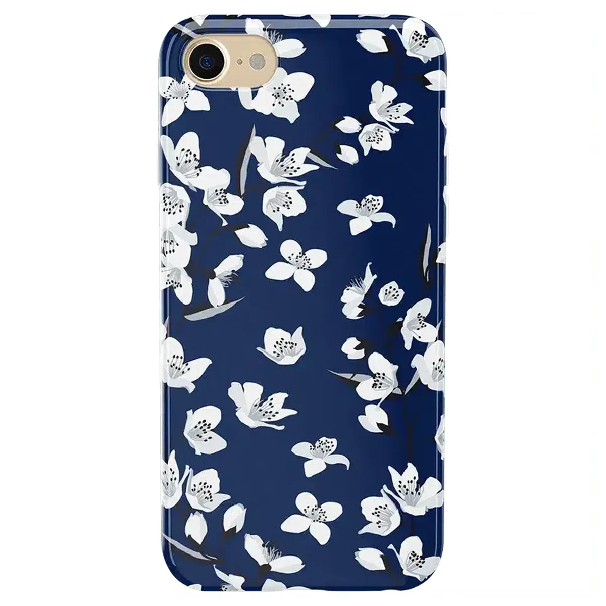 Floral Forest | Navy Cherry Blossom Floral Case iPhone Case get.casely Classic iPhone 6/7/8