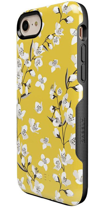 Floral Forest | Yellow Cherry Blossom Floral Case iPhone Case get.casely