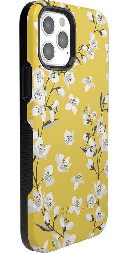 Floral Forest | Yellow Cherry Blossom Floral Case iPhone Case get.casely