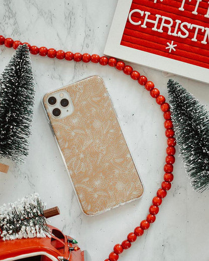 Floral Mandala | Rose Gold Clear Case iPhone Case get.casely