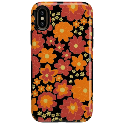 Flower Child | Bright Retro Floral Case iPhone Case get.casely Bold iPhone XS Max