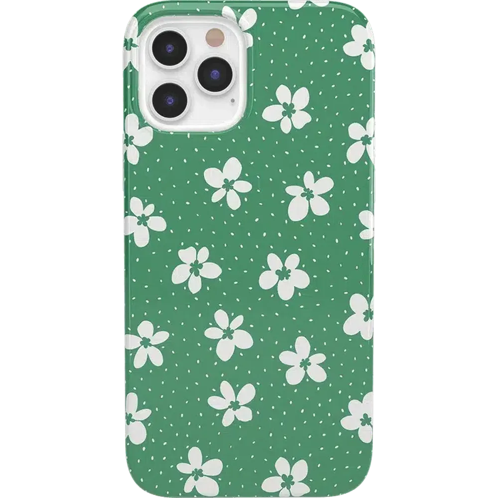 Flower My World | Jade Green Floral Case iPhone Case get.casely Classic iPhone 12 Pro