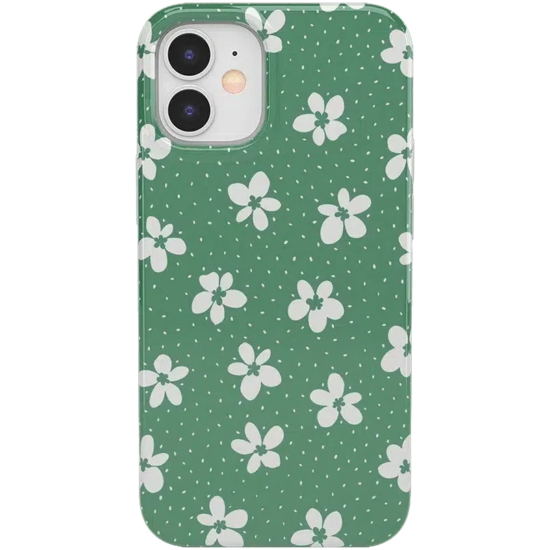 Flower My World | Jade Green Floral Case iPhone Case get.casely Classic iPhone 12
