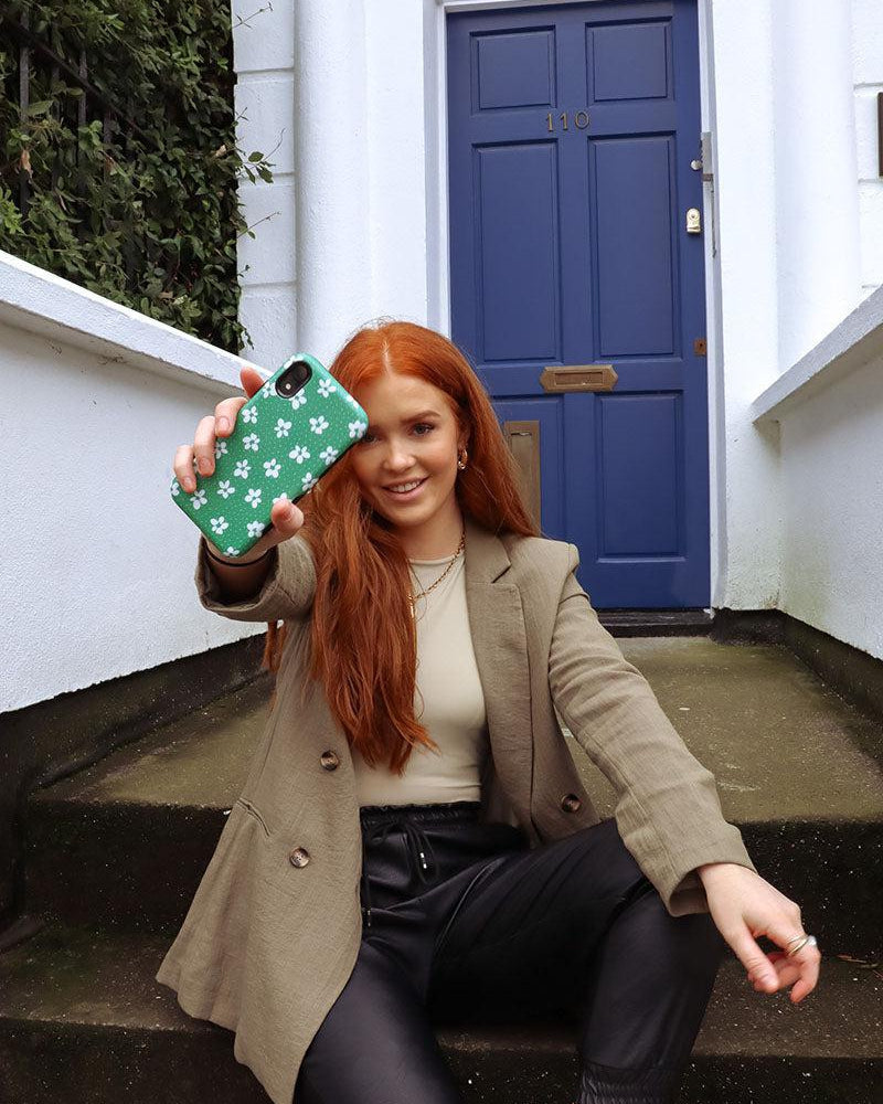 Flower My World | Jade Green Floral Case iPhone Case get.casely