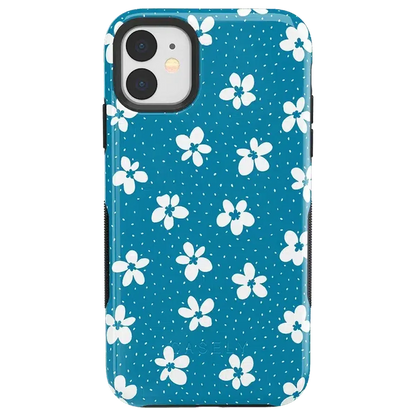 Flower My World | Ocean Blue Floral Case iPhone Case get.casely Bold iPhone 11